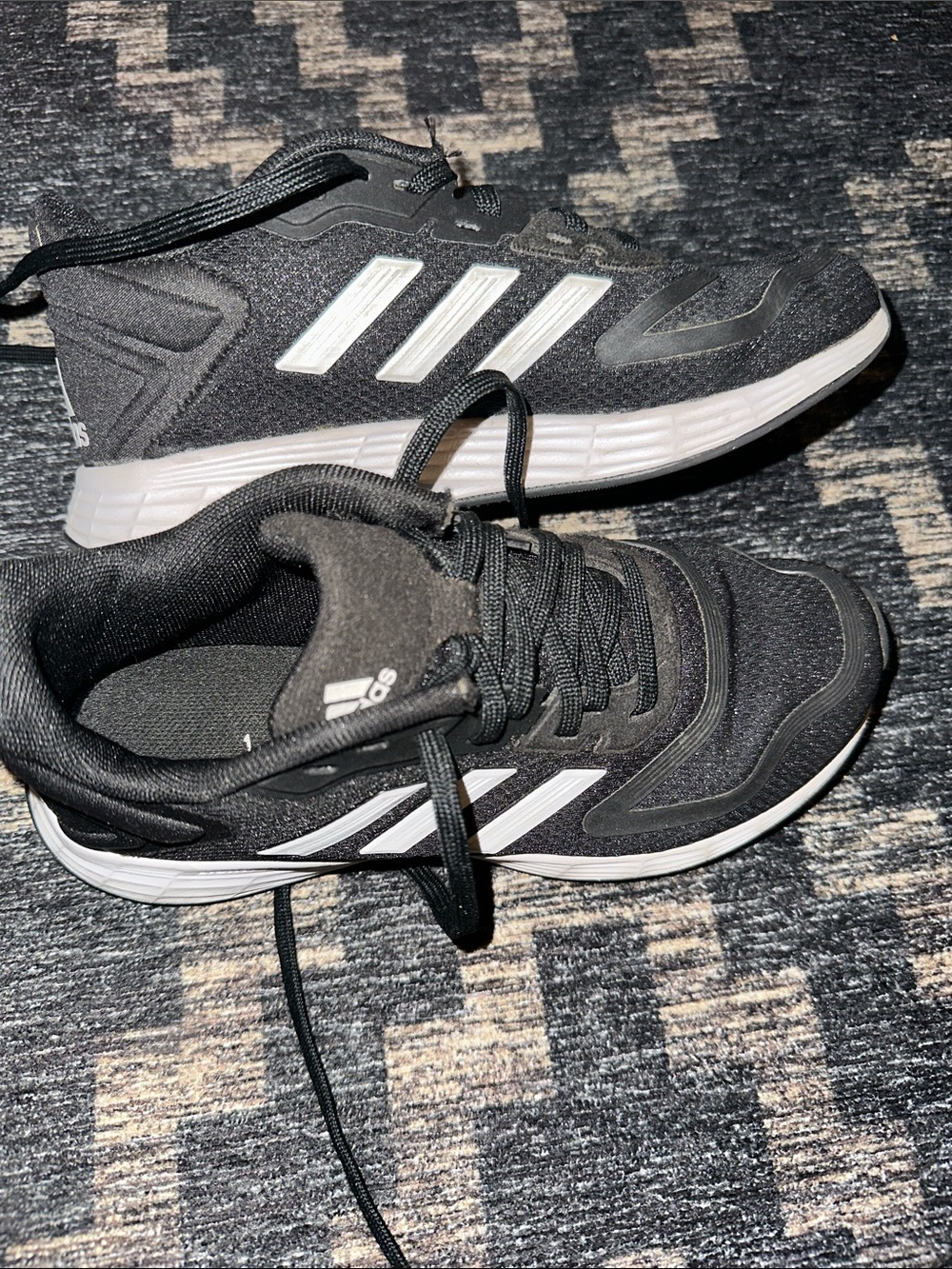 Boys adidas duramo Sneakers with White Stripes - Performance Running Shoes